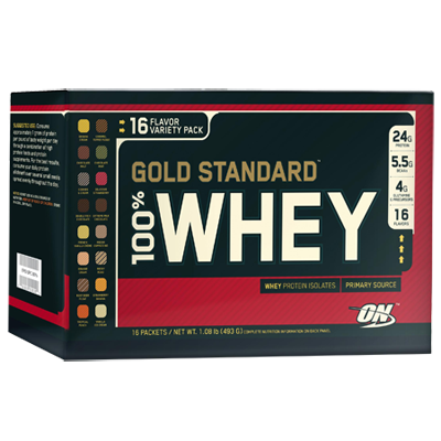 100% Whey Gold Standard Optimum Nutrition (16 pack)